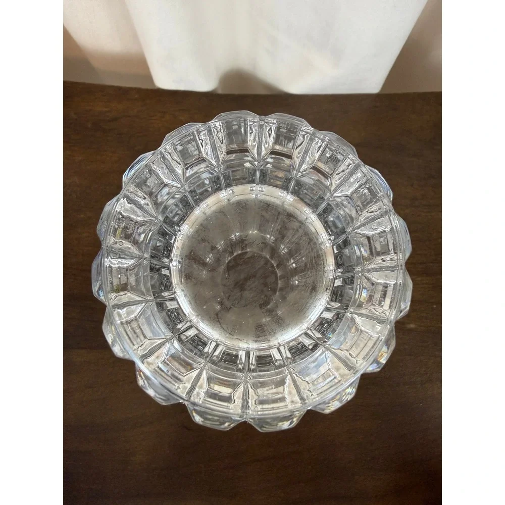 Cristal D'Arques 1970's French Montparnasse Art Deco‎ Crystal Vase 9